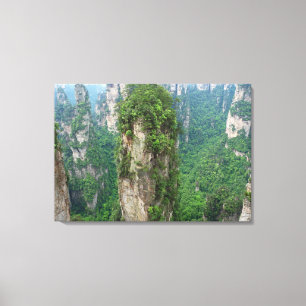 Nationaal bospark Avatar Mountains Zhangjiajie Canvas Afdruk