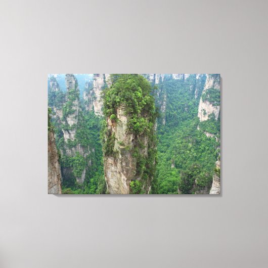 Nationaal bospark Avatar Mountains Zhangjiajie Canvas Afdruk (Voorkant)