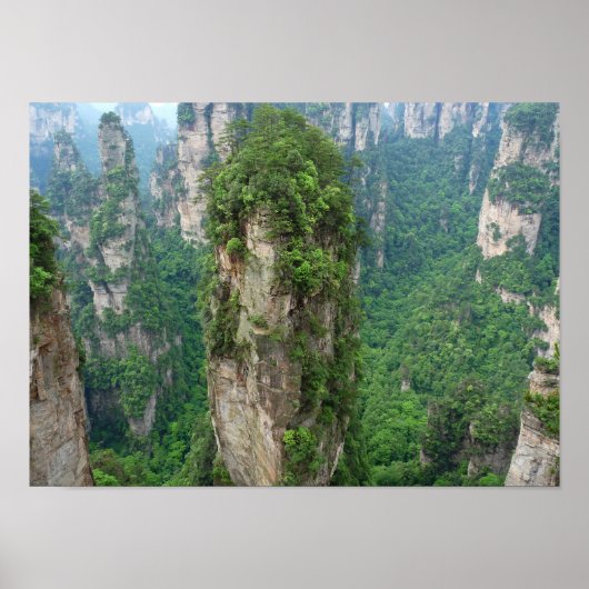 Nationaal bospark Avatar Mountains Zhangjiajie Poster (Voorkant)