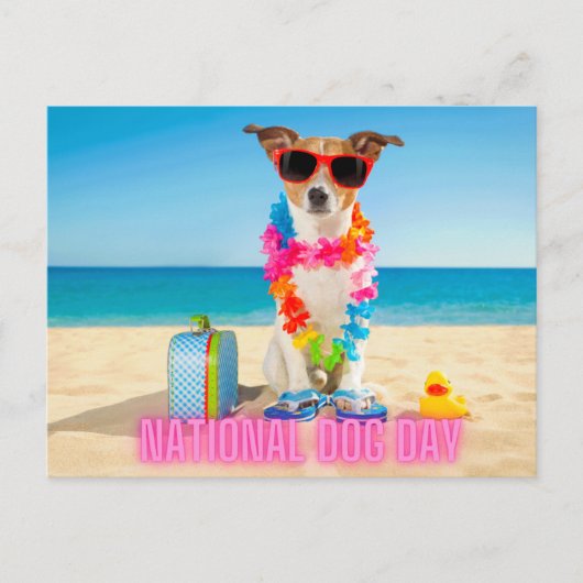 Nationaal Briefkaart van de Dog Day (Voorkant)