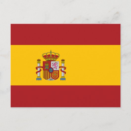 Nationaal Briefkaart voor de vlag van Spanje (Voorkant)