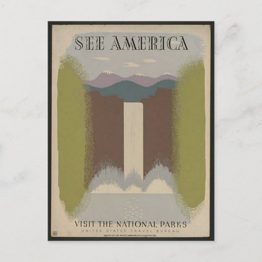  nationaal Briefkaart voor parkreizen (Voorkant)