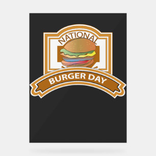 Nationaal Burger Day-teken Acryl Bord