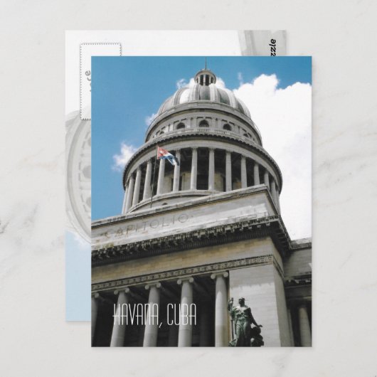 Nationaal Capitolgebouw Havana Cuba Briefkaart (Voorkant / Achterkant)