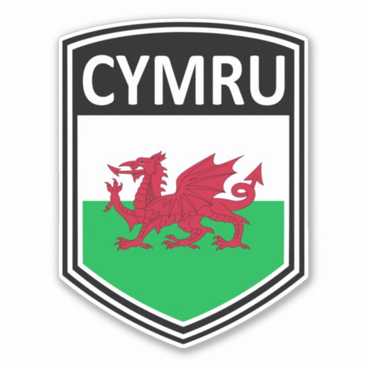 Nationaal - Cymru Sticker (Voorkant)