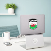 Nationaal - Cymru Sticker (Laptop op bureau)