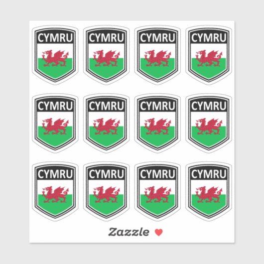 Nationaal - Cymru Sticker (Vel)