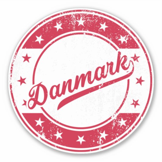 Nationaal - Danmark | Denemarken Sticker (Voorkant)
