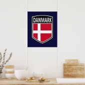 Nationaal - Danmark Poster (Keuken)