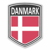 Nationaal - Danmark Sticker (Voorkant)