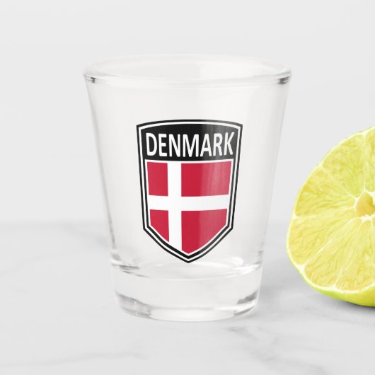 Nationaal - Denemarken Shot Glas (Voorkant)