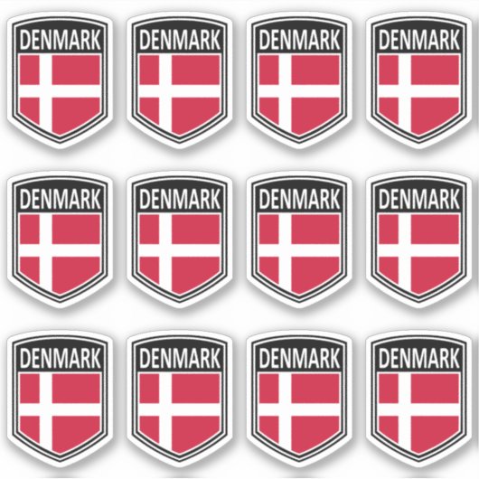 Nationaal - Denemarken Sticker (Voorkant)