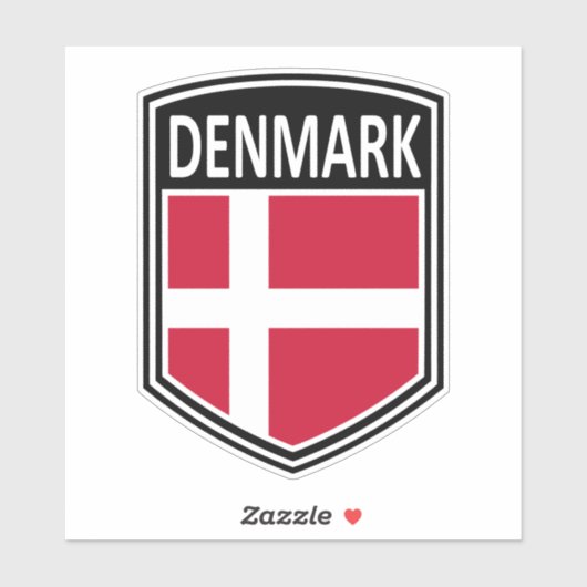 Nationaal - Denemarken Sticker (Vel)