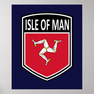 Nationaal - eiland Man Poster