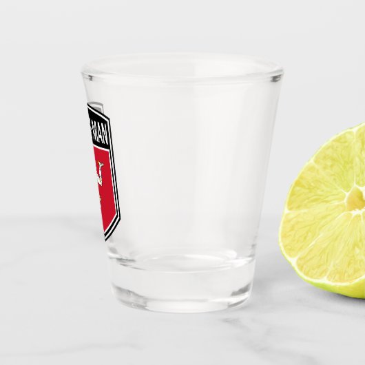 Nationaal - eiland Man Shot Glas (Rechts)