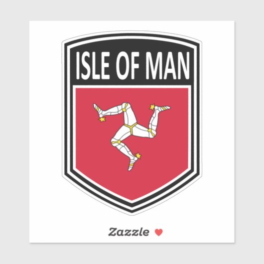 Nationaal - eiland Man Sticker (Vel)