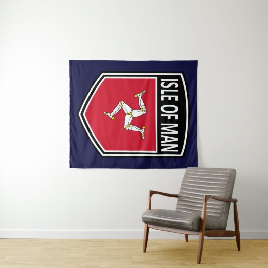 Nationaal - eiland Man Wandkleed (In Situ (horizontaal))