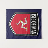 Nationaal - eiland Man Wandkleed (Voorkant (horizontaal))