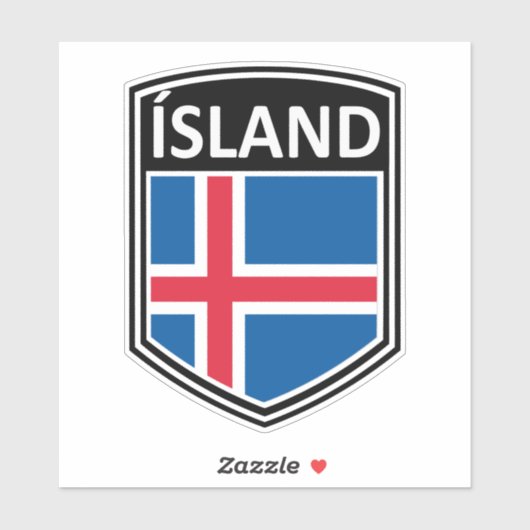 Nationaal - eiland sticker (Vel)