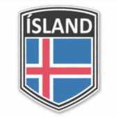 Nationaal - eiland sticker (Voorkant)