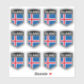 Nationaal - eiland sticker (Vel)