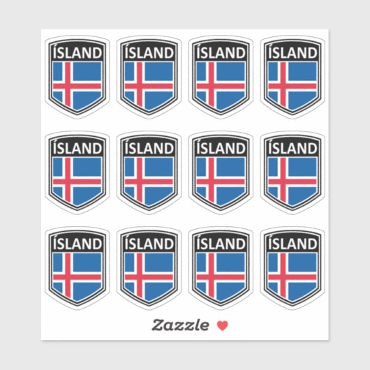 Nationaal - eiland sticker (Vel)