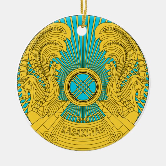 Nationaal Embleem Kazachstan Keramisch Ornament (Voorkant)
