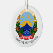 Nationaal Embleem Noord-Macedonië Keramisch Ornament (Rechts)