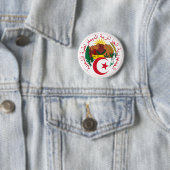 Nationaal embleem van Algerije Ronde Button 5,7 Cm (In situ)