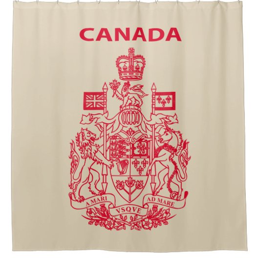 nationaal embleem van Canada Douchegordijn (Voorkant)