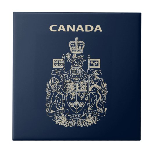 nationaal embleem van Canada Tegeltje (Voorkant)