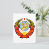 Nationaal Embleem van de Sovjet-Unie Briefkaart (Staand voorkant)