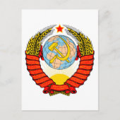 Nationaal Embleem van de Sovjet-Unie Briefkaart (Voorkant)