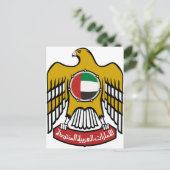 Nationaal Embleem van de Verenigde Arabische Emira Briefkaart (Staand voorkant)