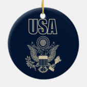 Nationaal embleem van de Verenigde Staten Keramisch Ornament (Achterkant)