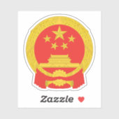 Nationaal Embleem van de Volksrepubliek China Sticker (Vel)