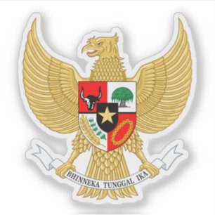 Nationaal embleem van Indonesië Garuda Pancasila Sticker