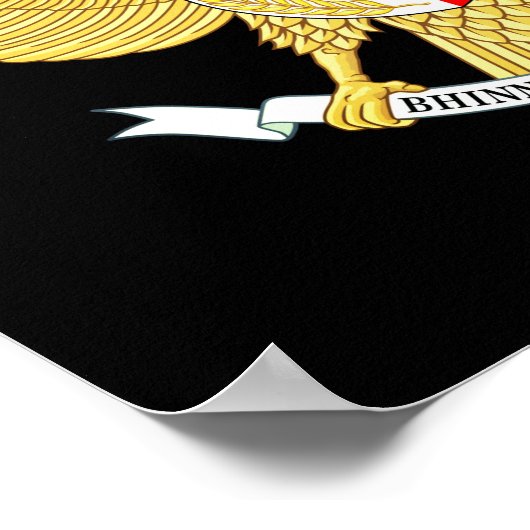 Nationaal Embleem van Indonesië Poster (Hoek)