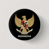 Nationaal Embleem van Indonesië Ronde Button 3,2 Cm (Voorkant)
