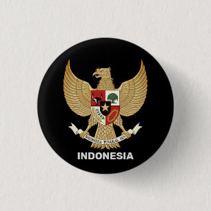 Nationaal Embleem van Indonesië Ronde Button 3,2 Cm