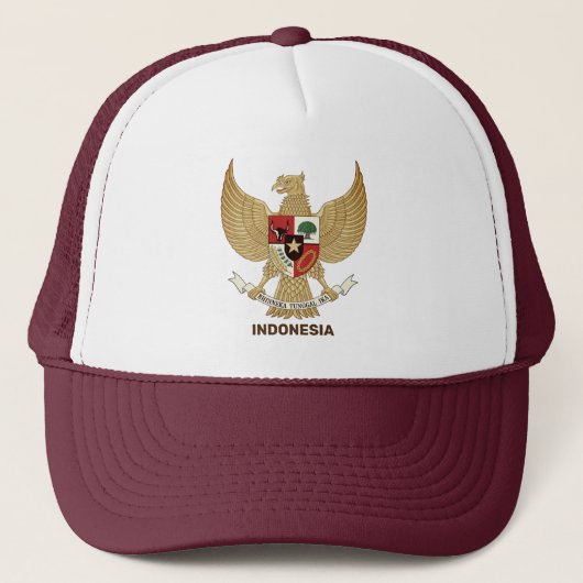 Nationaal Embleem van Indonesië Trucker Pet (Voorkant)