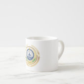 Nationaal embleem van Kaapverdië Espresso Kop (Voorkant rechts)