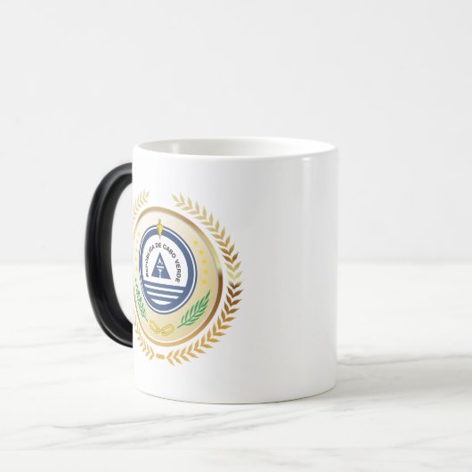 Nationaal embleem van Kaapverdië Magische Mok (Voorkant links)