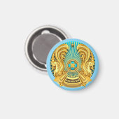 Nationaal embleem van Kazachstan Magneet (Voorkant / Achterkant)