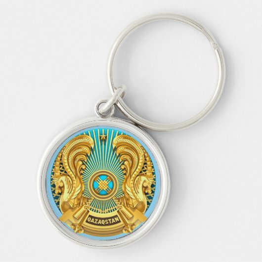 Nationaal embleem van Kazachstan Sleutelhanger (Voorkant)