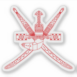 Nationaal embleem van Oman Sticker