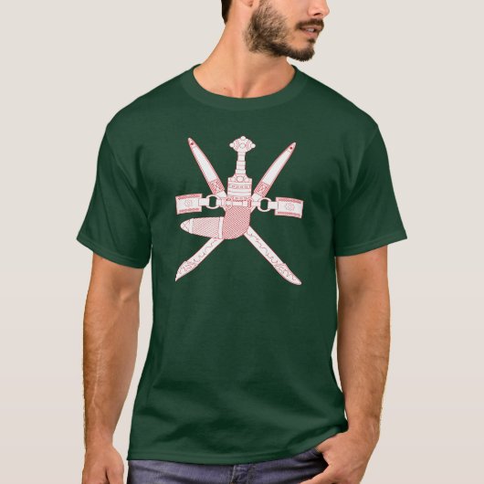 Nationaal Embleem van Oman T-shirt (Voorkant)