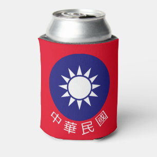 Nationaal Embleem van Taiwan (met de naam onderaan Blikjeskoeler
