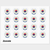 Nationaal Embleem van Zuid-Korea Vierkante Sticker (Vel)