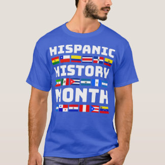 Nationaal erfgoed van Latijns-Amerika maand Latina T-shirt